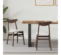 vidaXL Dining Chairs 2 pcs Light Brown 42 x 47.5 x 81 cm