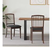 vidaXL Dining Chairs 2 pcs Light Brown 50 x 52.5 x 91 cm