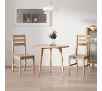 vidaXL Dining Chairs 2 pcs Solid Acacia Wood