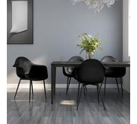 Vidaxl Dining Chairs 4 Pcs Black Pp Dining Chairs