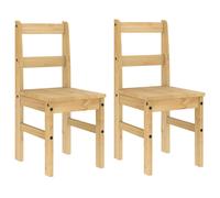 vidaXL Dining Chairs Kitchen Chair Dining Room Chair 2 pcs Solid Wood Pine