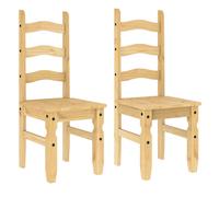 vidaXL Dining Chairs Kitchen Chair Dining Room Chair 2 pcs Solid Wood Pine