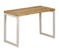 vidaXL Dining Table 115x55x76 cm Solid Mango Wood and Steel UK HOT