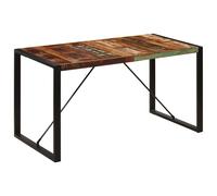 vidaXL Dining Table 140x70x75 cm Solid Reclaimed Wood