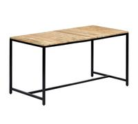 vidaXL Dining Table 140x70x75 cm Solid Rough Mango Wood UK HOT
