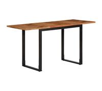 vidaXL Dining Table 140x70x75 cm Solid Wood Acacia