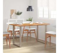 vidaXL Dining Table 140x70x76 cm Solid Acacia Wood