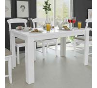 vidaXL Dining Table 140x80x75 cm White NEW