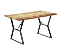 vidaXL Dining Table 140x80x76 cm Solid Reclaimed Wood NEW