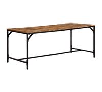vidaXL Dining Table 180x90x75 cm Solid Wood Rough Mango dining room table