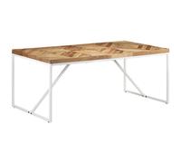 vidaXL Solid Acacia and Mango Wood Dining Table 180x90 cm Kitchen Dining Room