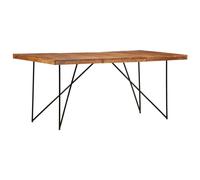 vidaXL Dining Table 180x90x76 cm Solid Acacia Wood
