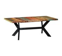 vidaXL Dining Table 200x100x75 cm Solid Reclaimed Wood UK