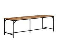 vidaXL Dining Table 220x90x75 cm Solid Wood Rough Mango dining room table
