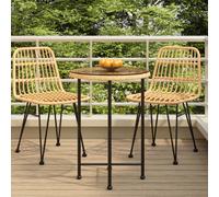 vidaXL Dining Table 脴55 cm聽Tempered Glass and Steel UK NEW