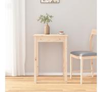 (Brown, 55 x 55 x 75 cm (L x W x H)) vidaXL Dining Table Kitchen Table Dining Room Dinner Table Solid Wood Pine