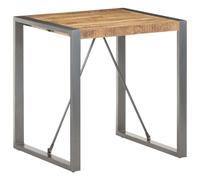 vidaXL Dining Table 70x70x75 cm Solid Rough Mango Wood
