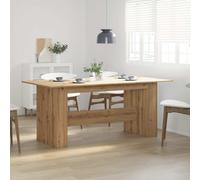vidaXL Dining Table Artisan Oak 180x90x76 cm Engineered Wood