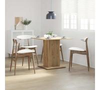 vidaXL Dining Table Artisan Oak 80x80x75 cm Engineered Wood