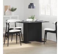 vidaXL Dining Table Black 110 x 60 x 75 cm Engineered wood