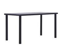 Modern Dining Table Dinner Kitchen Table Black and Concrete Grey MDF vidaXL