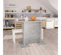 vidaXL Dining Table Concrete Grey Engineered Wood Indoor Kitchen Furniture