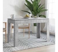 vidaXL Dining Table Concrete Grey 120X60X76cm Engineered Wood, Grey