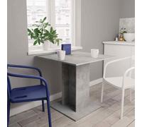 vidaXL Dining Table Concrete Grey 80x80x75 cm Engineered Wood UK HOT