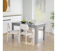 vidaXL Dining Table Concrete Grey 140X74.5X76cm Engineered Wood, Grey