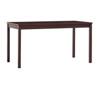 vidaXL Dining Table Dark Brown 140x70x73 cm Pinewood UK HOT