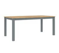 vidaXL Dining Table Dining Room Kitchen Dinner Table Grey Solid Wood Pine
