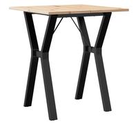 vidaXL Dining Table Kitchen Dinner Table Y-Frame Solid Wood Pine and Steel