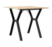 vidaXL Dining Table Kitchen Dinner Table Y-Frame Solid Wood Pine and Steel