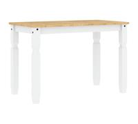 vidaXL Dining Table Kitchen Table Dining Room Table White Solid Wood Pine