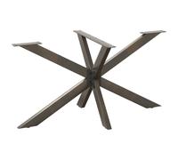 vidaXL Dining Table Leg Spider Shape Black 150x78x(72-73) cm Steel