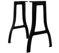 vidaXL Dining Table Legs 2 pcs A-Frame Cast Iron, Black
