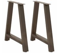 vidaXL Dining Table Legs A-Shaped 2 pcs 80x(72-73) cm Steel
