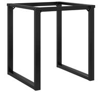 vidaXL Dining Table Legs O-Frame 60x60x73 cm Steel, Black
