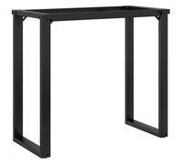Table Legs O-Frame Black Powder-Coated Steel 80x40x73 cm Industrial Heavy-Duty.