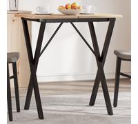 vidaXL Dining Table Legs X-Frame 60x40x73 cm Steel
