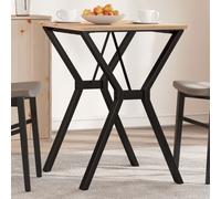 Dining Table Legs YFrame Black Powder-Coated Steel Industrial Heavy 60x50x73 cm