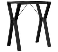 vidaXL Dining Table Legs Y-Frame Desk Legs DIY Metal Furniture Legs Steel