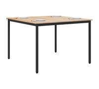 vidaXL Dining Table Natural 110 x 110 x 75 cm Solid Pine Wood