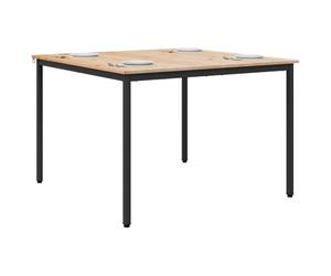 vidaXL Dining Table Natural 110 x 110 x 75 cm Solid Pine Wood