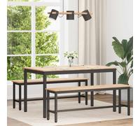 vidaXL Dining Table Natural 140 x 80 x 75 cm Solid Pine Wood