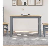 vidaXL Dining Table Dining Room Kitchen Dinner Table Grey Solid Wood Pine