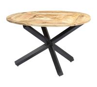 vidaXL Dining Table Round 120x76 cm Solid Mango Wood UK