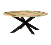vidaXL Dining Table Round 175x75 cm Solid Reclaimed Wood