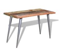 vidaXL Dining Table Solid Reclaimed Wood 120x60x76 cm UK