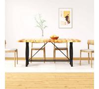 Vidaxl Dining Table Solid Rough Mango Wood 180 Cm